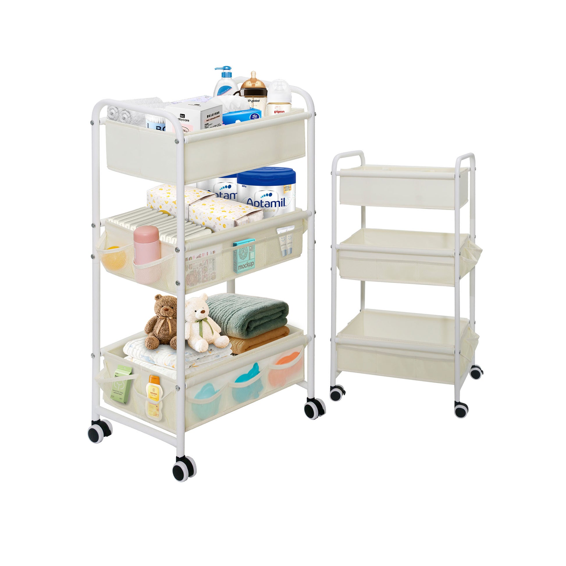 （Christmas discount of $50）Gofinoday 3-Tier Diaper Caddy Cart