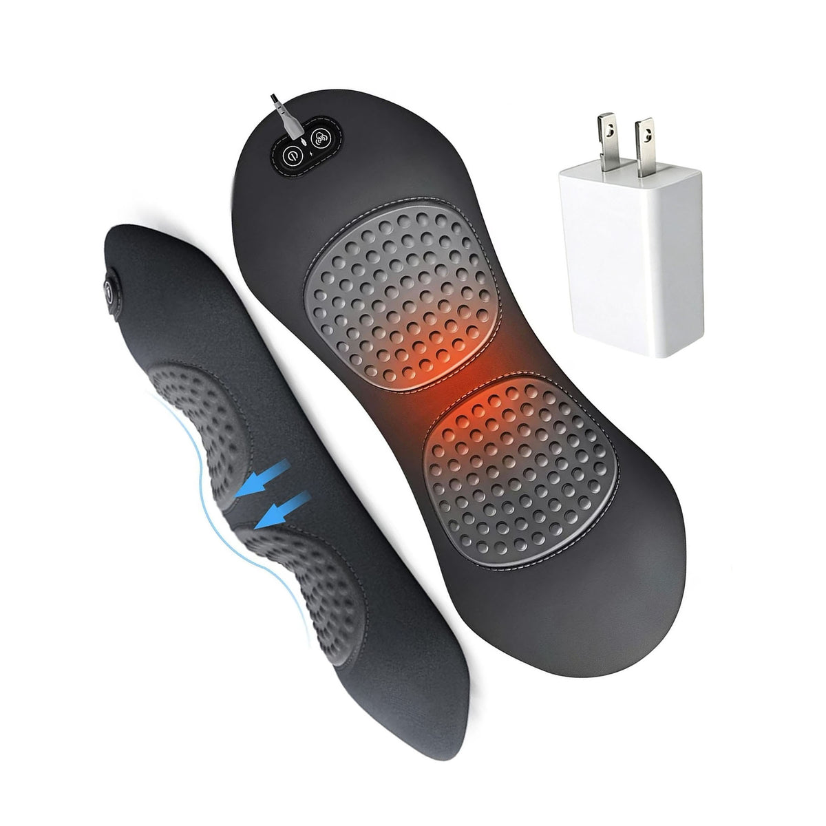 3 in 1 Back Massager, Electric Lumbar Support Pillow , Triple Fusion Back Massager with Heated