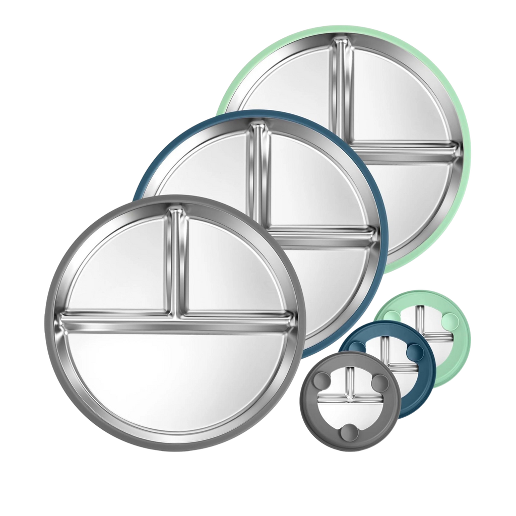 (😀Independence Day-35% OFF)Gofinoday Stainless steel baby plates
