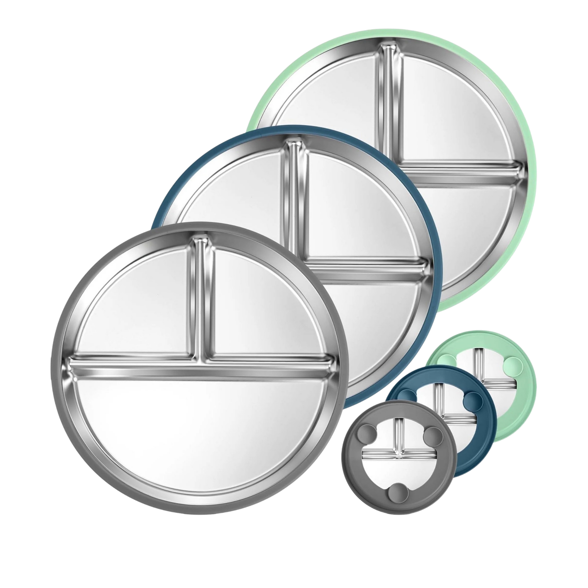 (😀Independence Day-35% OFF)Gofinoday Stainless steel baby plates