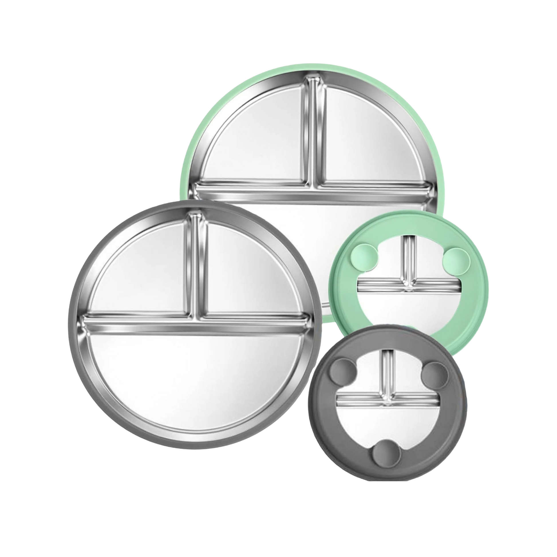 (😀Independence Day-35% OFF)Gofinoday Stainless steel baby plates