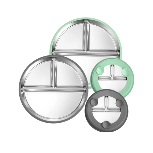 (😀Independence Day-35% OFF)Gofinoday Stainless steel baby plates