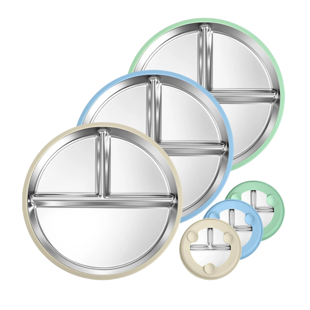 (😀Independence Day-35% OFF)Gofinoday Stainless steel baby plates