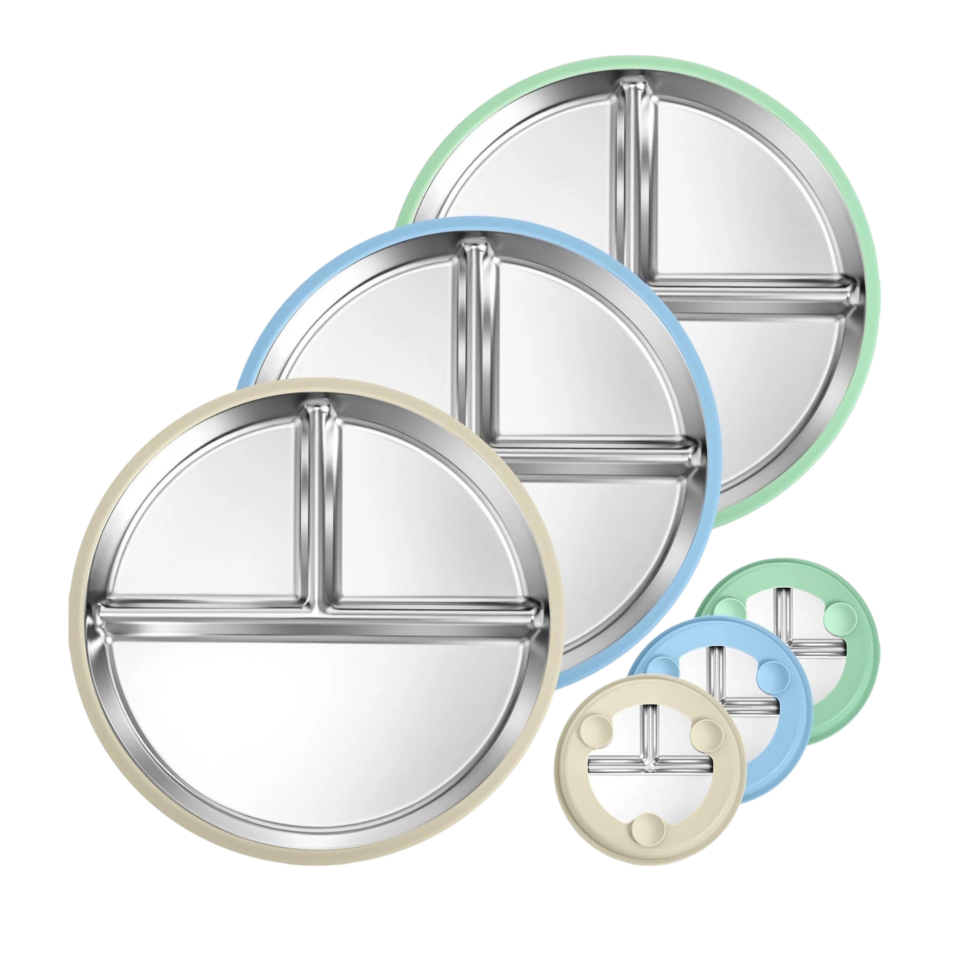 (😀Independence Day-35% OFF)Gofinoday Stainless steel baby plates