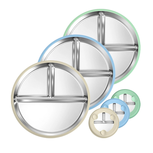 (😀Independence Day-35% OFF)Gofinoday Stainless steel baby plates